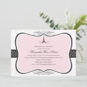 Invitation Tour Eiffel Paris Fête des mariées (Debout devant)