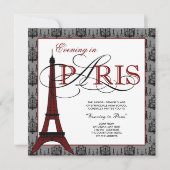 Invitation Tour Eiffel Paris Prom (Devant)