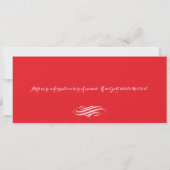 Invitation Tour Eiffel Paris Rouge | Anniversaire 16 ans (Dos)