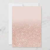 Invitation tour Eiffel rose gold pailleté rose chic treize (Dos)