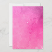 Invitation Tour Eiffel rose Noir Paris France Anniversaire (Dos)