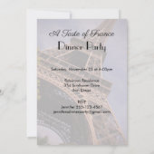 Invitation Tour Eiffel Un avant-goût de France Dîner Invitati (Dos)
