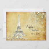 INVITATION TOUR EIFFEL VINTAGE/NAVIRES DE VANILLA (Devant)