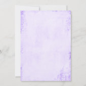 Invitation Tour Eiffel vintage Rose violet Mariage (Dos)