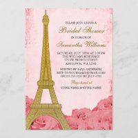 Tour Eiffel vintage Roses roses roses