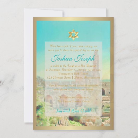 Invitation Tour PixDezines de David, Jérusalem (Dos)