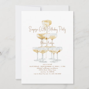 Invitation Tour surprise de champagne pour 60 ans