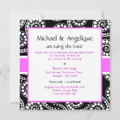 Invitation Tourbillon de paisley rétro moderne (Dos)