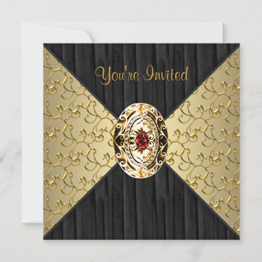 Invitation Tourbillon d'or noir Fête d'or noir (Devant)