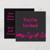 Invitation Tourbillon Rose (Devant / Derrière)