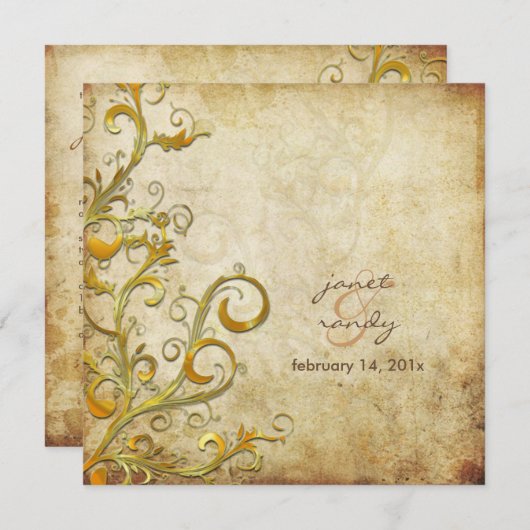 Invitation Tourbillon Vintage (Devant / Derrière)