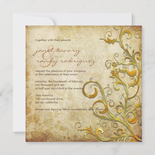 Invitation Tourbillon Vintage (Dos)