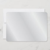 Invitation Tourbillonnement noir et argent 25e anniversaire d (Dos)