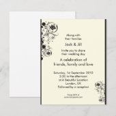 Invitation Tourbillons (noir) 4.25x5.5 (Devant / Derrière)