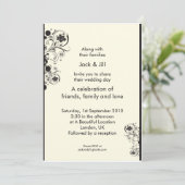 Invitation Tourbillons (noir) 5x7 (Debout devant)