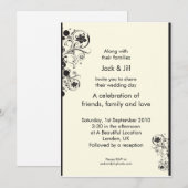 Invitation Tourbillons (noir) 5x7 (Devant / Derrière)