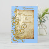 Invitation Tourbillons/papillons Vintages (Debout devant)