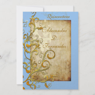 Invitation Tourbillons/papillons Vintages