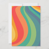 Invitation Tourbillons rétro colorés 60s (Devant)