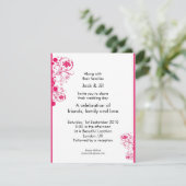 Invitation Tourbillons (rose) 4,25x5,5 (Debout devant)