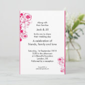 Invitation Tourbillons (rose) 5x7 (Debout devant)