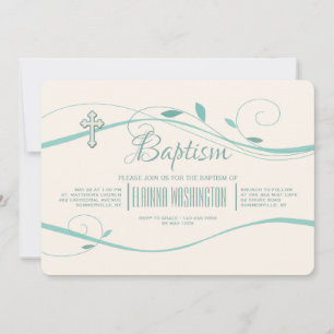 Invitation Tourbillons Turquoise