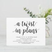 Invitation Tournage dans les plans, Mariage Modifier la date (Debout devant)