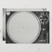 Invitation Tourne-disque DJ (Devant / Derrière)