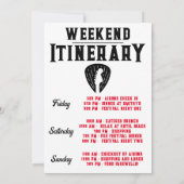 Invitation Tournée d'adieu, week-end enterrement de vie de je (Dos)