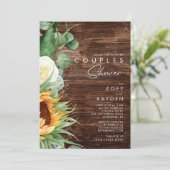 Invitation Tournée de pays audacieux | Bois Couples Douche (Debout devant)