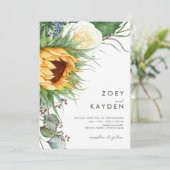 Invitation Tournée de pays audacieux | MARIAGE DÉCONTRACTÉ (Debout devant)