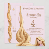 Invitation Tourner 4 - Princesse pour toujours (Devant / Derrière)