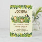 Invitation Tourner un sauvage| Premier anniversaire (Debout devant)