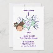 Invitation Tourner une fille sur mesure anniversaire Invitati (Devant)