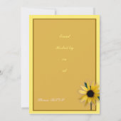 Invitation Tournesol (Dos)