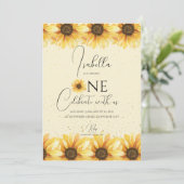 Invitation Tournesol 1er anniversaire (Debout devant)