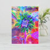 Invitation tournesol Abstrait de chakra psychédélique (Debout devant)