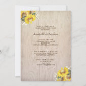 Invitation Tournesol Antlers Rustic Photo Graduation (Dos)