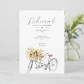 Invitation Tournesol Bicycle Mariage (Debout devant)