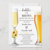 Invitation Tournesol Bubbles et brasse avant que je ne fasse  (Devant)