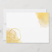 Invitation Tournesol d'aquarelle deuxième anniversaire (Dos)