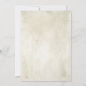 Invitation Tournesol de campagne. Dîner de répétition florale (Dos)