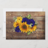 Invitation Tournesol de la marine russe Photo Enregistrer la (Dos)