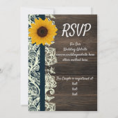 Invitation tournesol de lacewood (Dos)