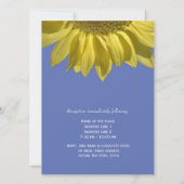 Invitation Tournesol d'été brillant mariage chrétien (Dos)