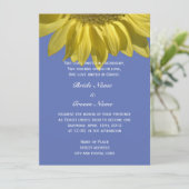 Invitation Tournesol d'été brillant mariage chrétien (Debout devant)