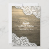 Invitation Tournesol en fer à cheval Bois MANGER Boire & Fête (Dos)