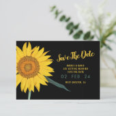 Invitation Tournesol Enregistrer La Date (Debout devant)