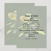 Invitation Tournesol et Épervier (Devant / Derrière)