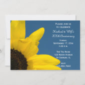 Invitation Tournesol et Sky Mariage fête d'anniversaire (Devant)